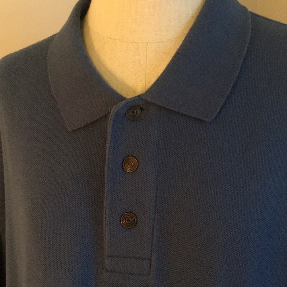 Solid Blue Polo - image 2